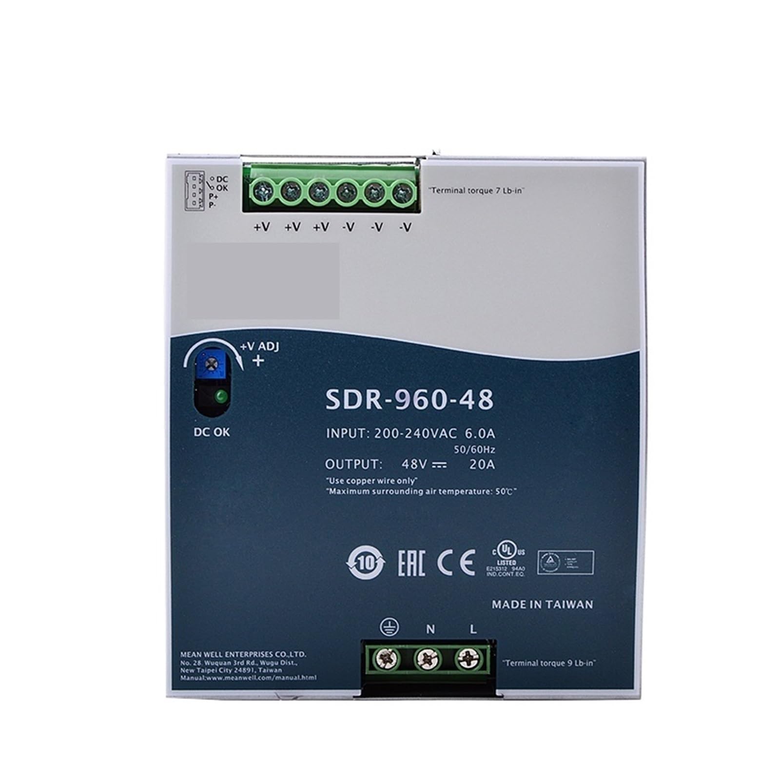 JJKKOZVQF SDR-960-24 960W24V40A SDR-960 960W Single Output