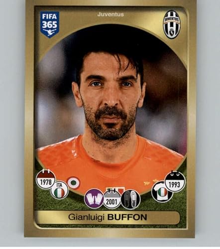 Miniatura 1 de 2016-17 Panini FIFA 365 Stickers CentralSouth America #488 Gianluigi Buffon Juventus Official Soccer Album Sticker in Raw (NM or Better) Condition
