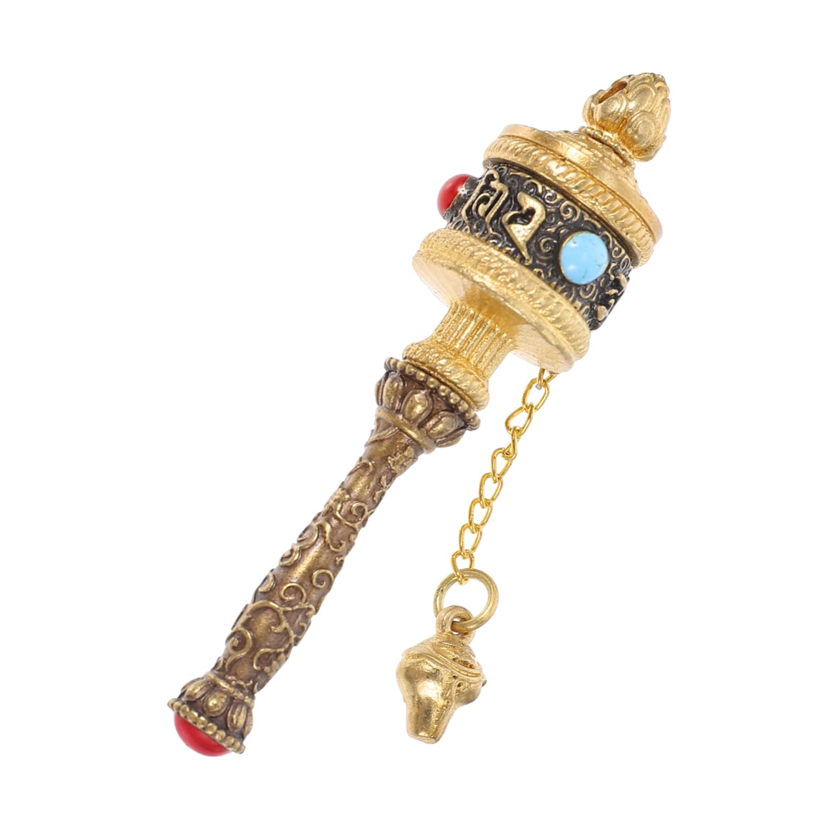 VHcgCGJ Prayer wheel, Wheel Tibetan Handheld Prayer Hand-Cranked for Meditation Yoga Home Office