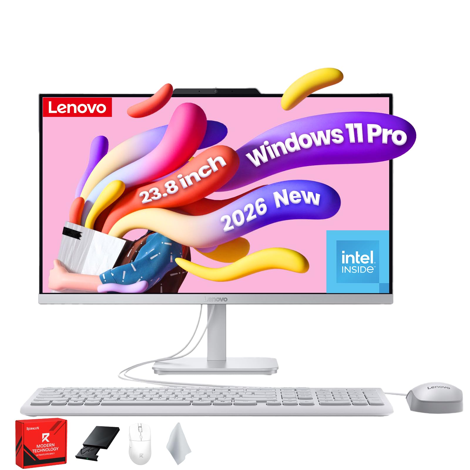 【Lenovo】F0JN000EJP A100：23.8型FHD 新品！ Amazon.com: Lenovo A100 All-in-One Desktop Computer - 23.8