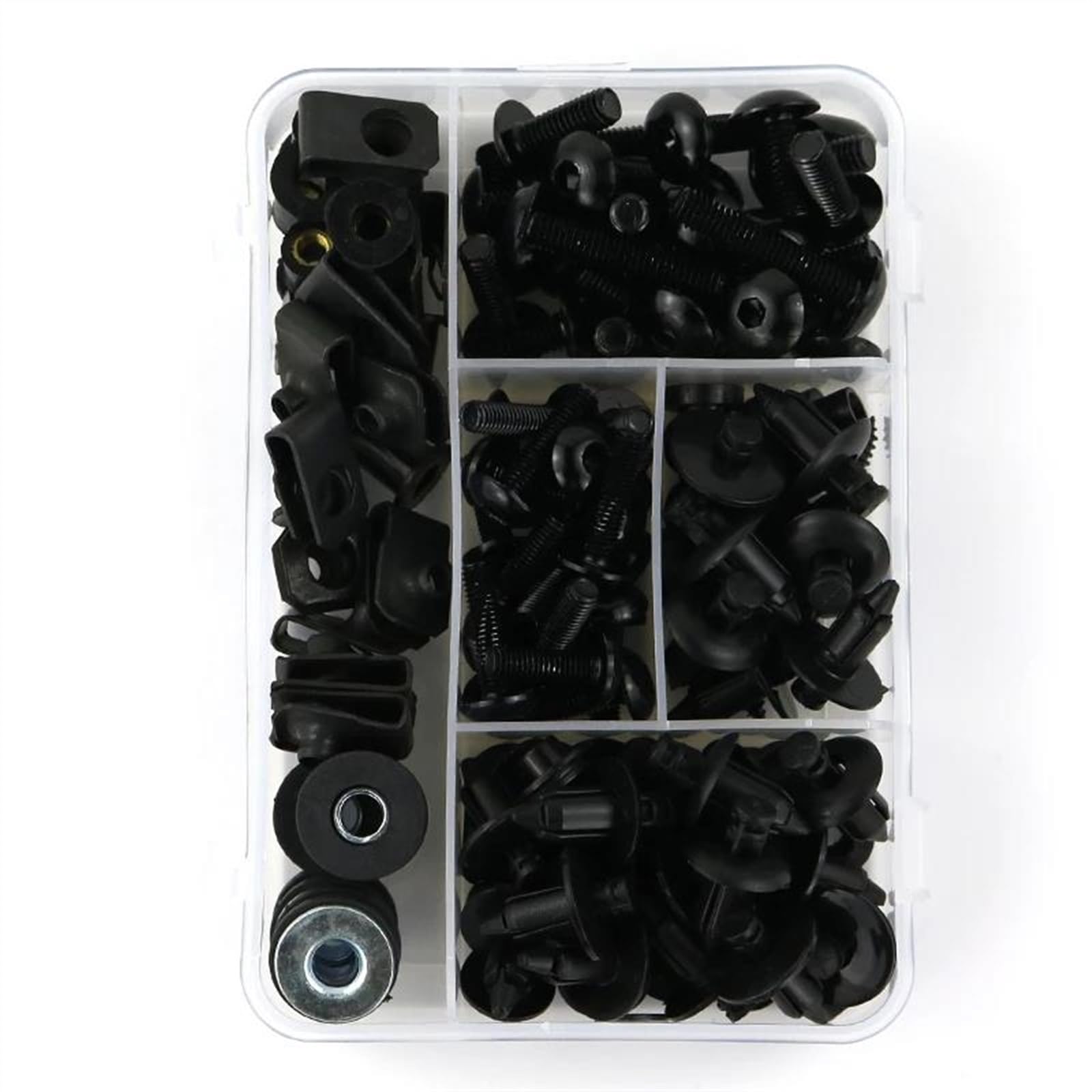 Complete Fairing Bolts Kit Nuts Windshield Clips For Suzuki For HAYABUSA GSX1300R GSXR 1100 GW250F B-King CNC Alloy(Black)