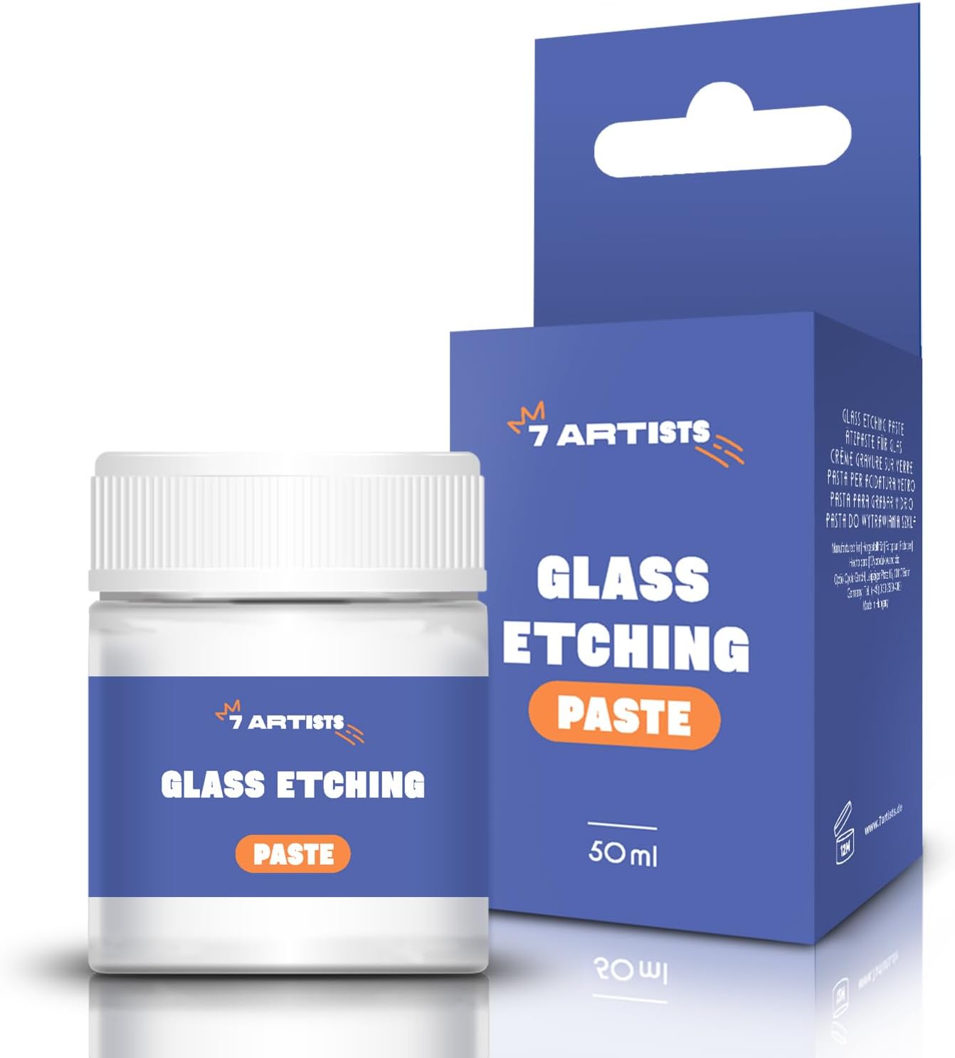 7 Artists Paste for Glass Etching 50 ml – Glass Frosting Effect Cream