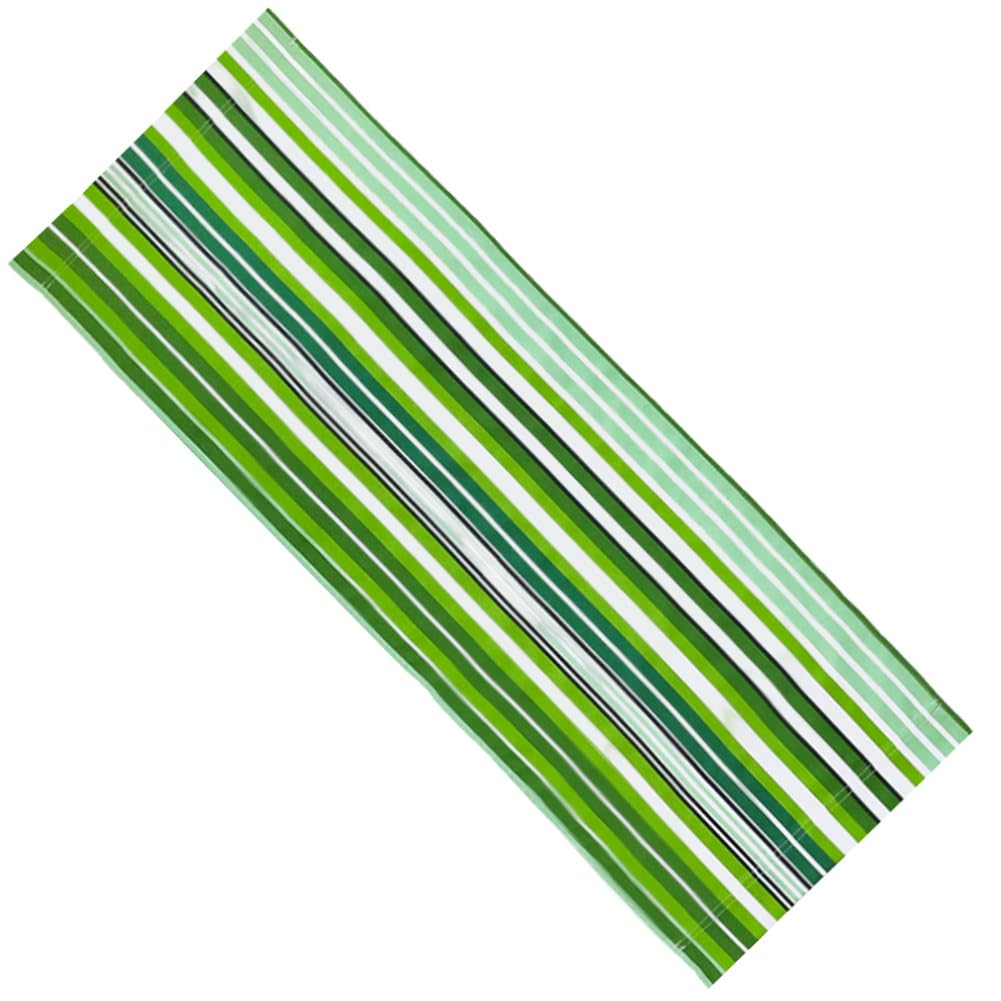 GORGECRAFT 120X43cm Beach Sling Chair Replacement Canvas Outdoor Folding Lounge Chairs Cloth Replacements Portable Reclining Sling Chair Fabric for Sunbathing Garden Courtyard Green Yellow