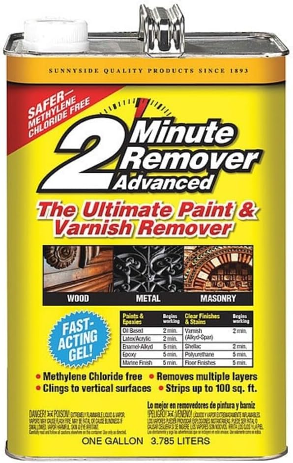 Sunnyside Corporation 2 Minute Remover Advanced Paint & Varnish Remover, 1 Gallon - Gel