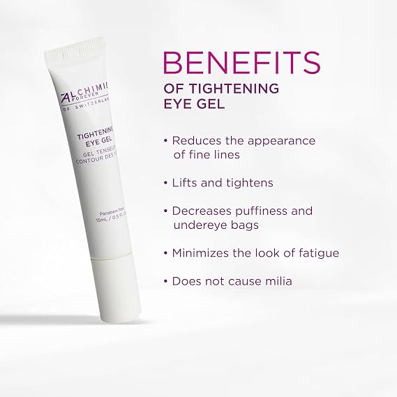Tightening Eye Gel | Immediate Lifting Effect Reduces Appearance of Fine Lines Puffiness Caffeine & Apple Stem Cell Extract 0.5 Fl Oz