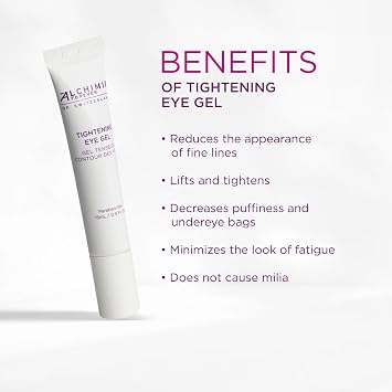 Tightening Eye Gel | Immediate Lifting Effect Reduces Appearance of Fine Lines Puffiness Caffeine & Apple Stem Cell Extract 0.5 Fl Oz