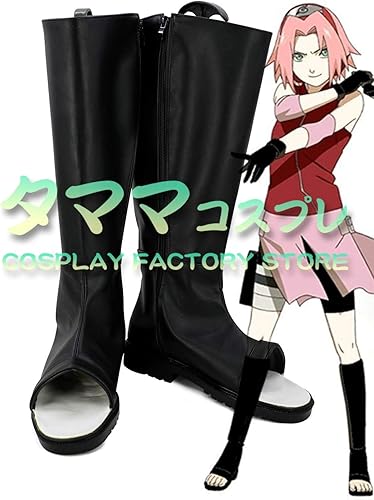 Amazon 春野サクラ Naruto ナルト はるの サクラ コスプレ靴 コスプレブーツ Cosplay オーダーサイズ スタイル 製作可能 タママ 25 5cm コスプレ 仮装 通販