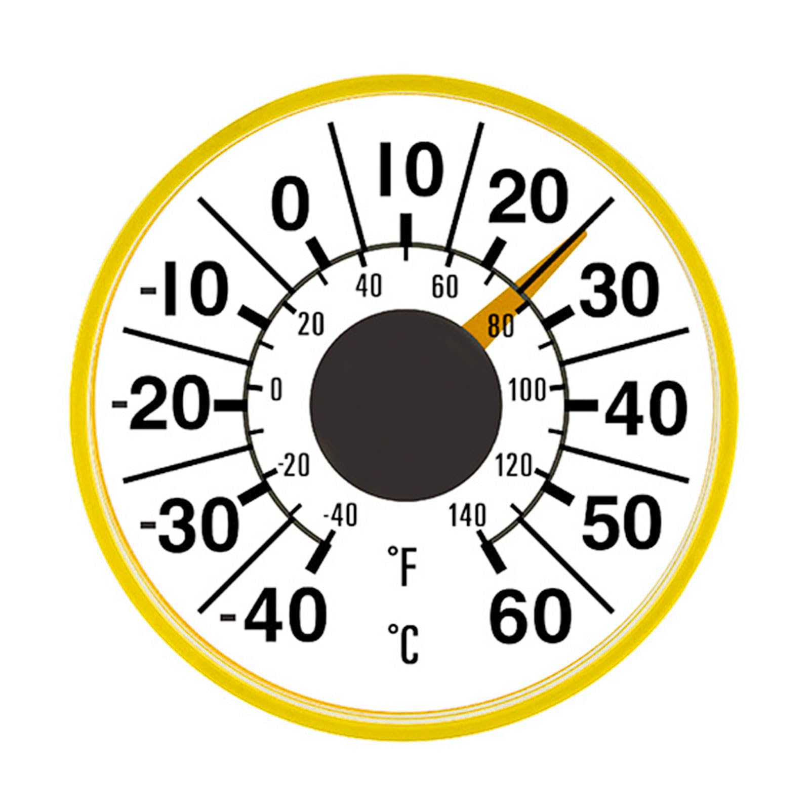 Mechanical Window Thermometers with Scale ABS Temperature Gauge Perfect for Greenhouse Sun Room Cafe Adhesive Thermograph
