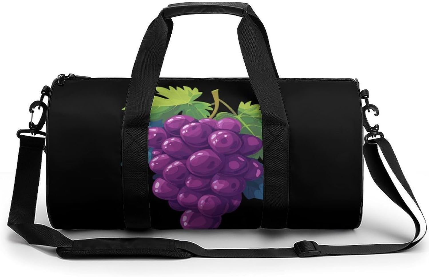 Grapes Print Gym Sport Bag Travel Duffel Bags Weekender Carry on Tote Bags for Women Men