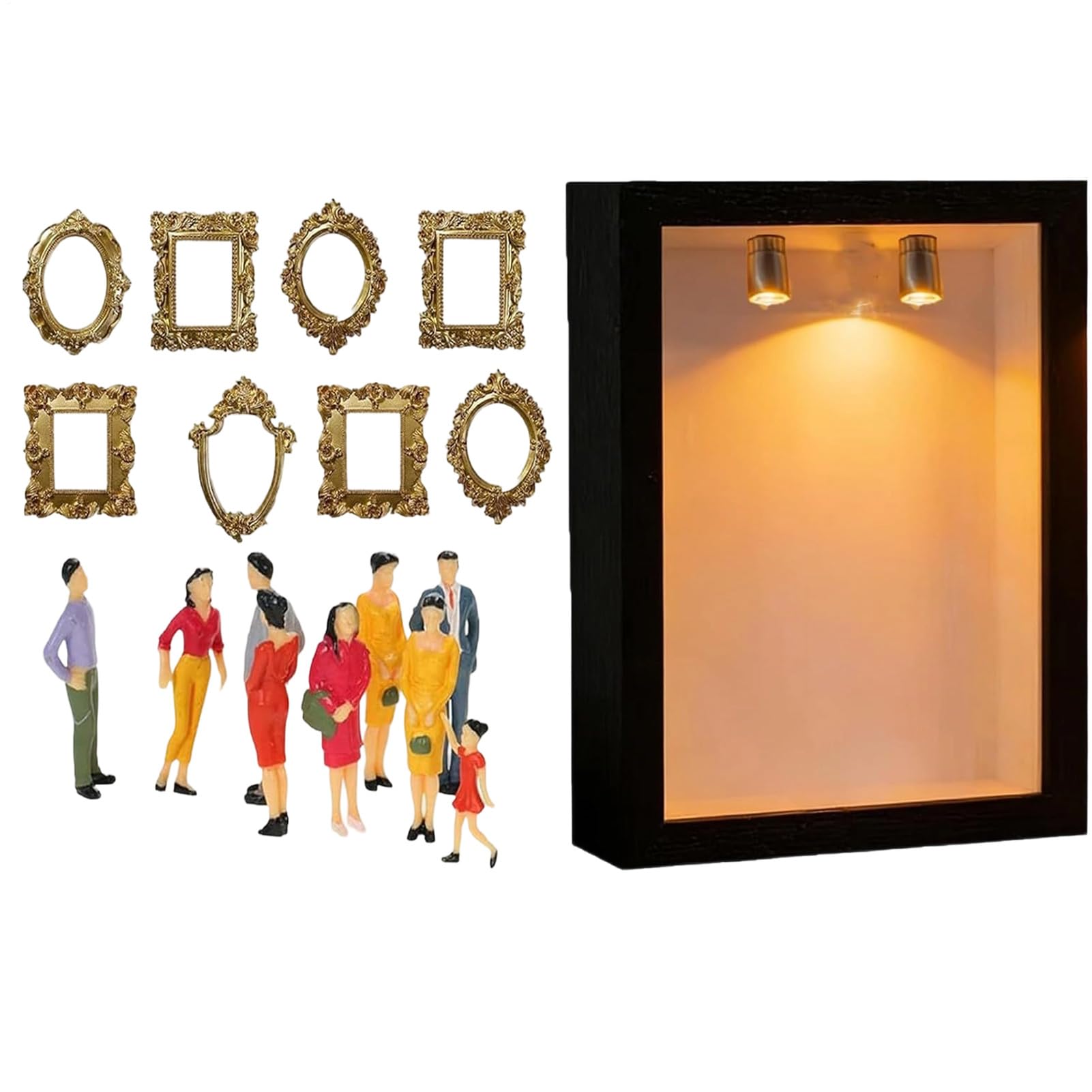 Silueta de museo de bricolaje para decorar el salón en aniversarios y bodas especiales