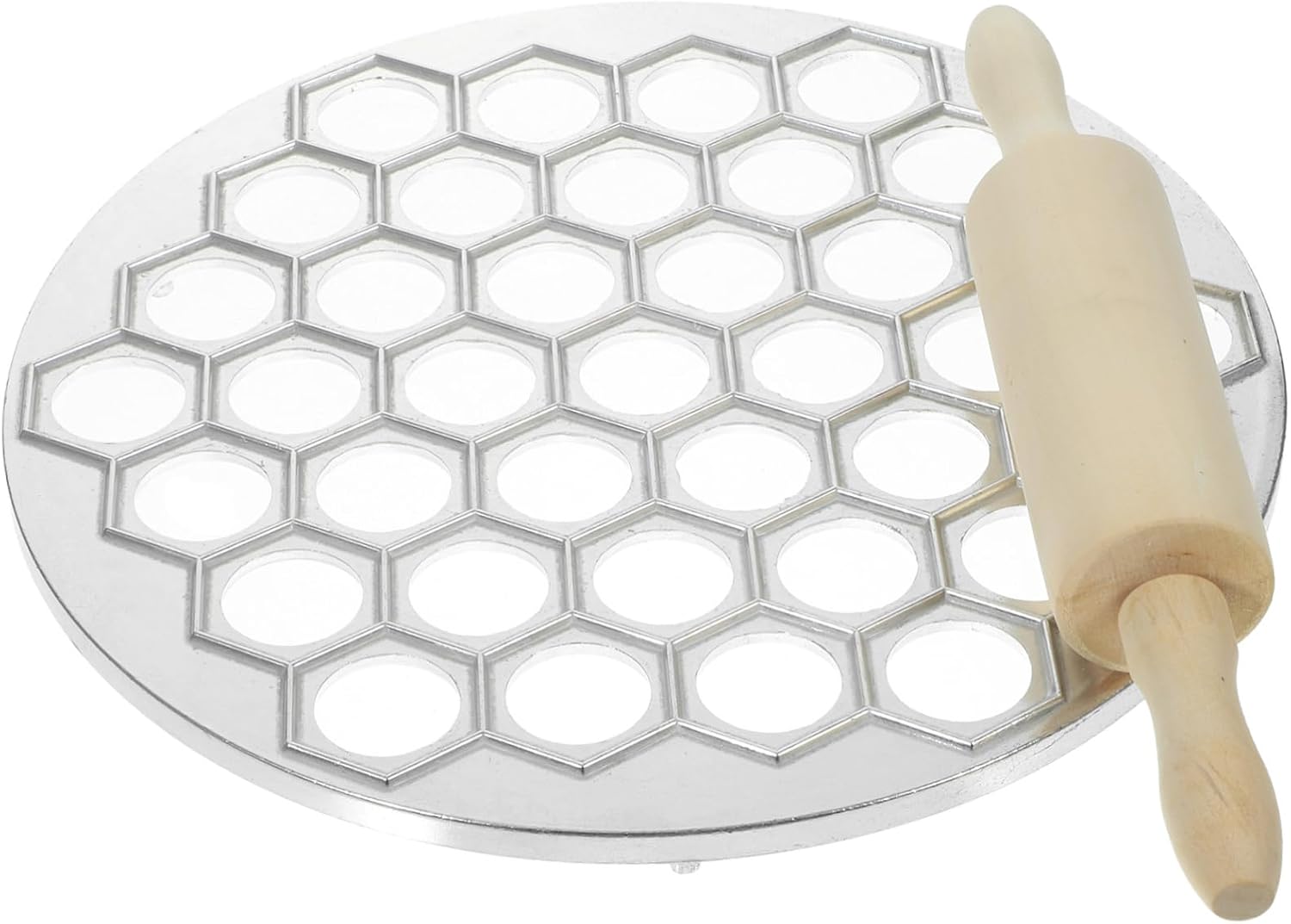 Dumpling Skin Mold Ravioli Rolling Pin Aluminum Dumpling Molds Homemade Maker Kitchen Tool
