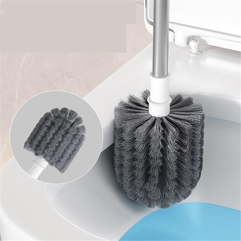 escobilla de baño Cepillo de Inodoro doméstico Pared con Mango Largo y Base Mango Largo