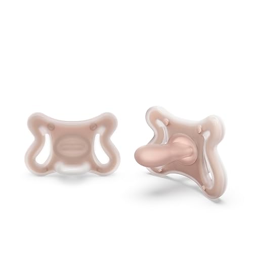 Suavinex Zero Zero Silicone Baby Pacifier w/SX Pro Physiological Pacifier Nipple (0-6M), 2Pk, Medium