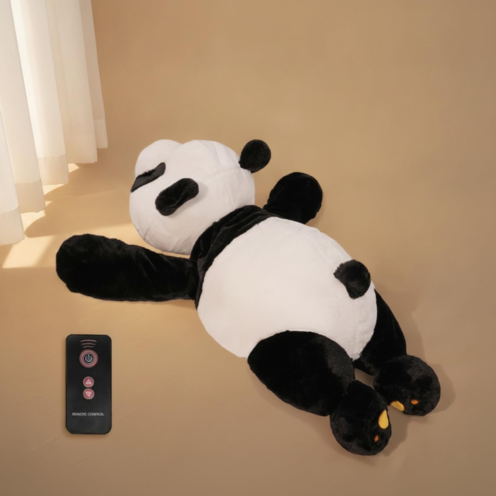 predolo Peluche a Forma Telecomando Silenzioso Orsetto Peluche con Movimento Ritmico Ricaricabile per Riposino, 120x60x29cm