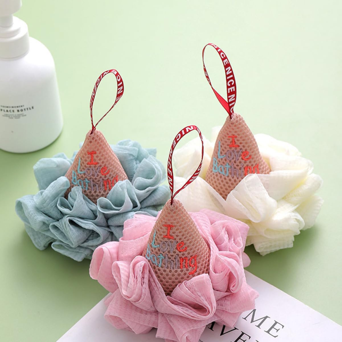minkissy 3 Juegos de Esponjas Exfoliantes de Nailon para Y Accesorios (2 Unidades)