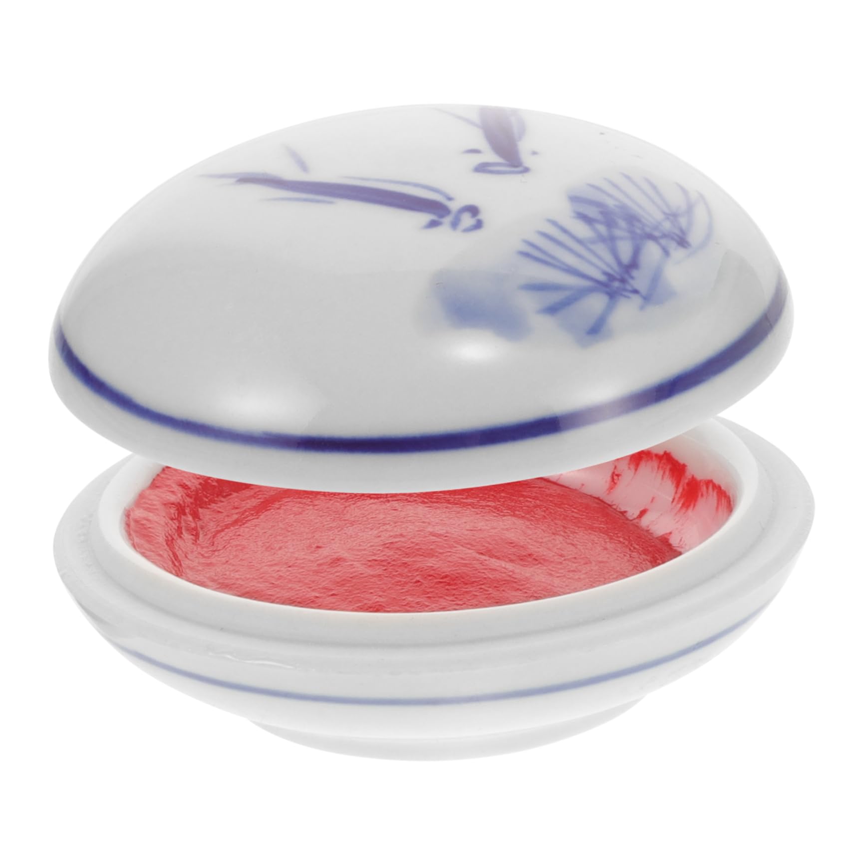 Lot De 4 Encreurs pour Estampage De Poésie Style Chinois en Céramique pour Et Projets Artistiques