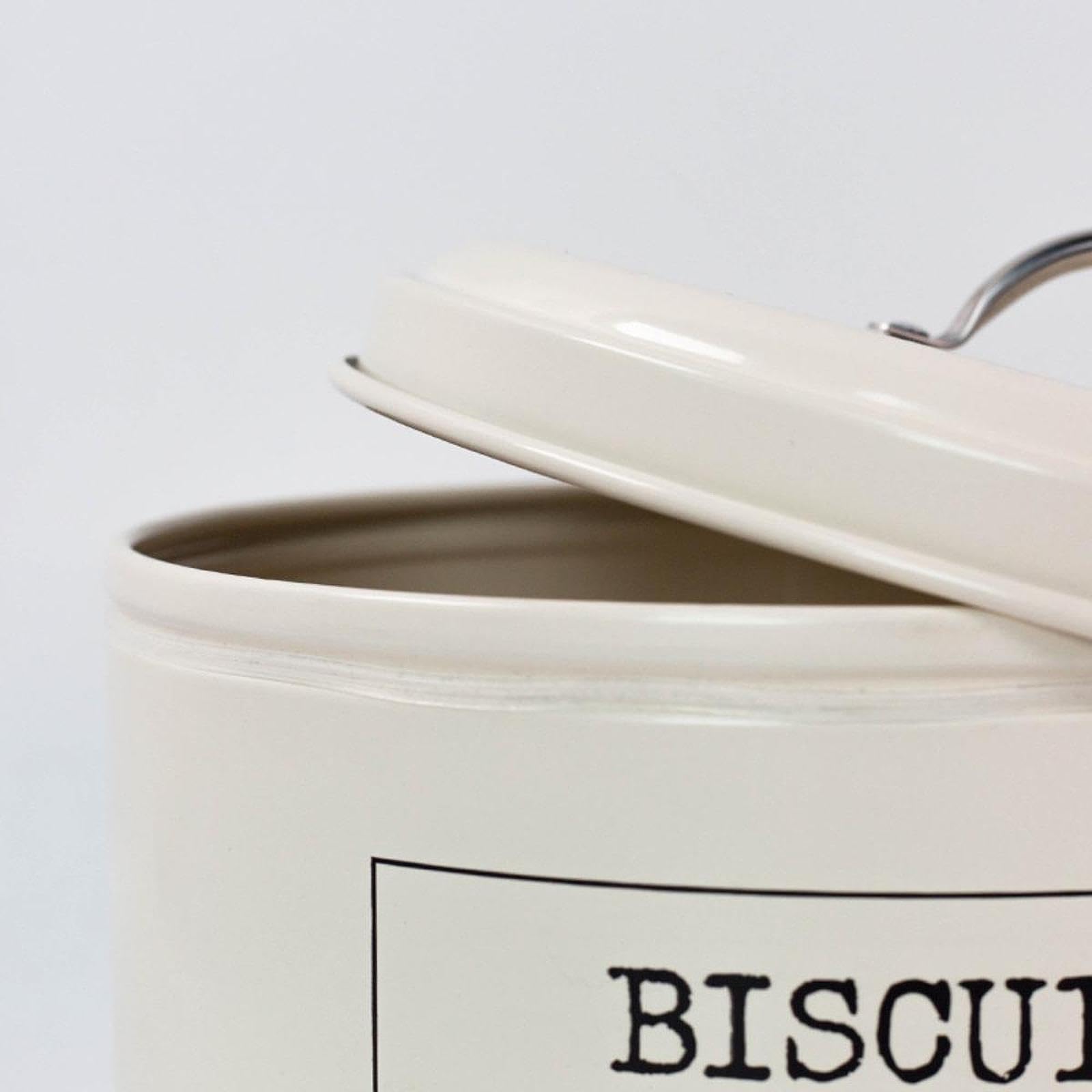 Boîte à Bonbons Vintage Ronde en Métal avec Couvercle pour Bonbons, Biscuits et Autres
