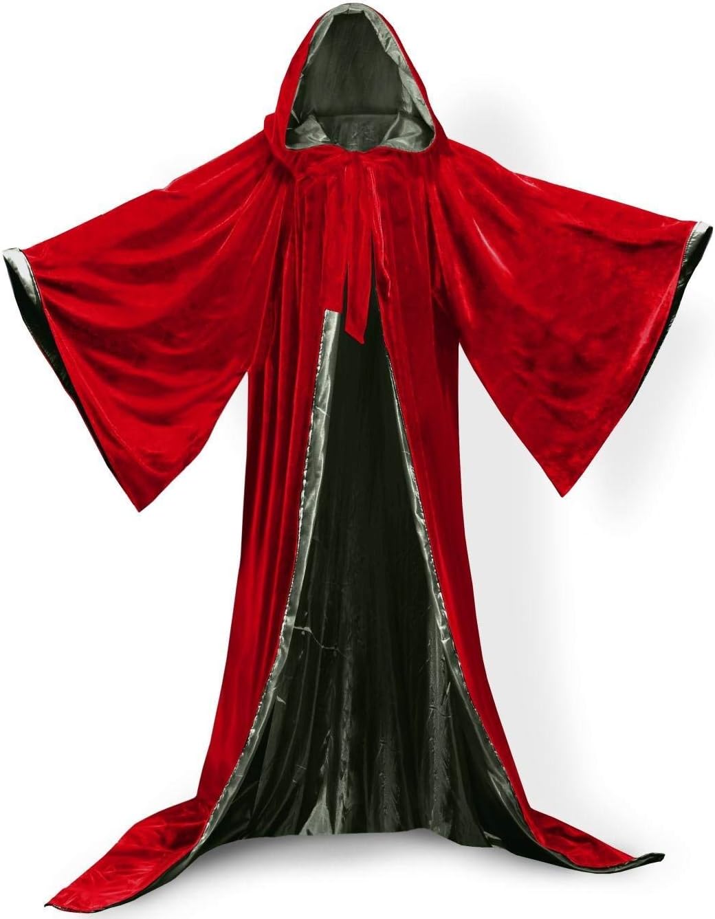 Générique Cape à Capuche Rouge Pour Adultes - Cape à Capuche En Velours