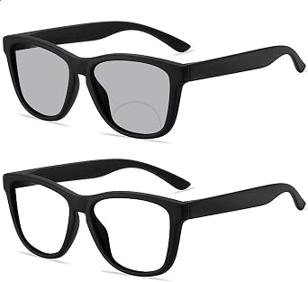 Transition Sunglasses Photochromic Bifocal Reading Glasses for Men Stylish Sports Computer Readers