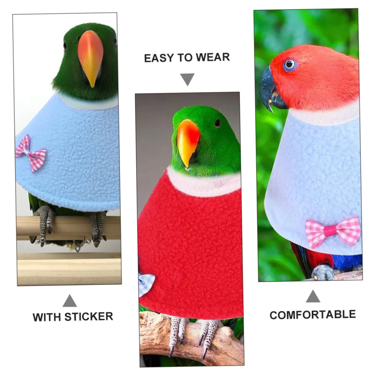 balacoo Parrot Harness Dog Protective Collar Soft for Puppies Birds with Elizabethan Recovery Collar Random Color