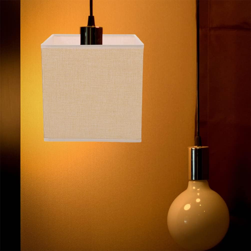 Wear-Resistant Linen Lampshade for Table Floor Lamps Easy to Install Suitable for Home Bedroom and Office Decor Replacement Light Shade for Distinctive Style
