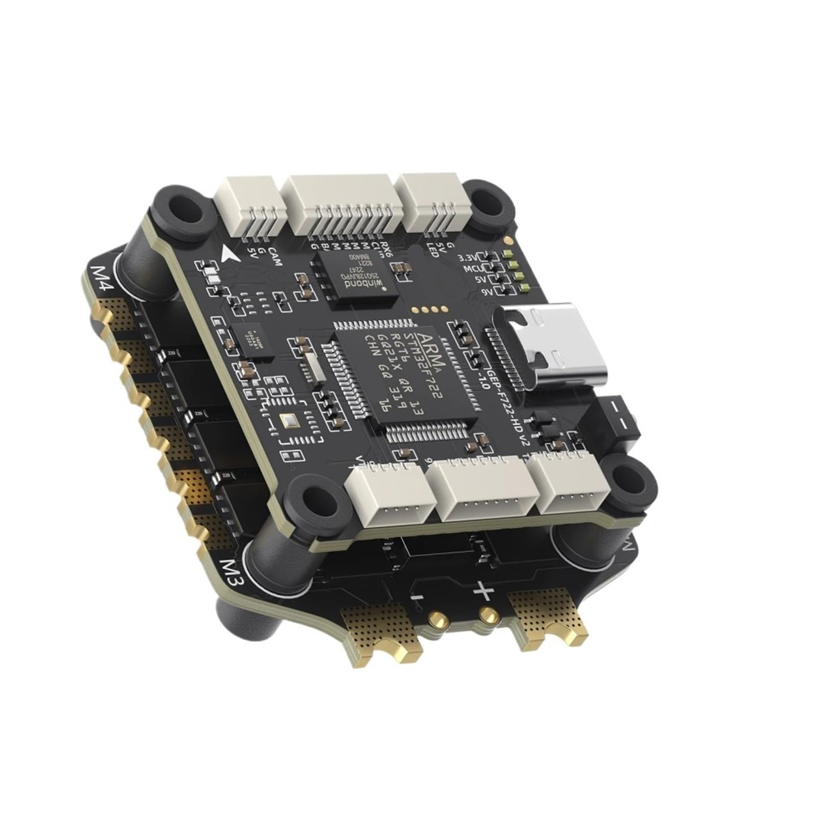 Compatibile con lo stack ESC del drone da corsa TAKER F722 60A V2 | Controller di volo 4 in 1 con memoria dati integrata in scatola nera da 16 MB
