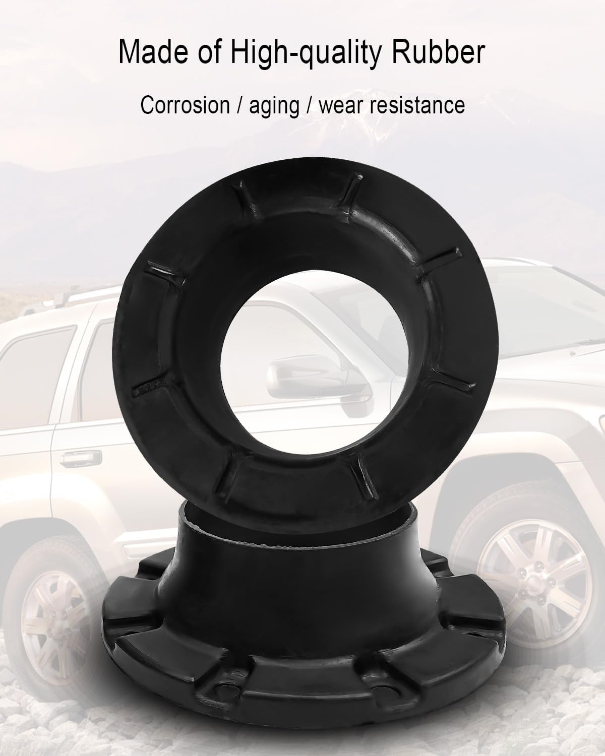 ULZOZN 2PCS Rear Coil Spring Insulators Replace 52089341AC Fit for Jeep Grand Cherokee WK 2005-2010 Commander XK 2006-2010 Liberty KK 2008-2012
