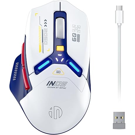 IN9 Wireless Gaming Mouse: Tri-Mode Versatility with Precision
