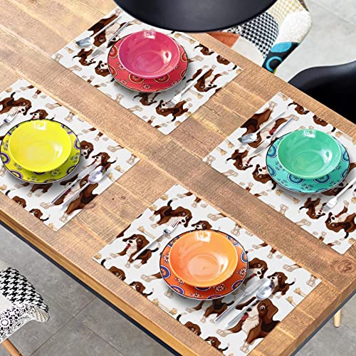 Set de table chien Beagle antidérapant et résistant à la chaleur x6 - 8