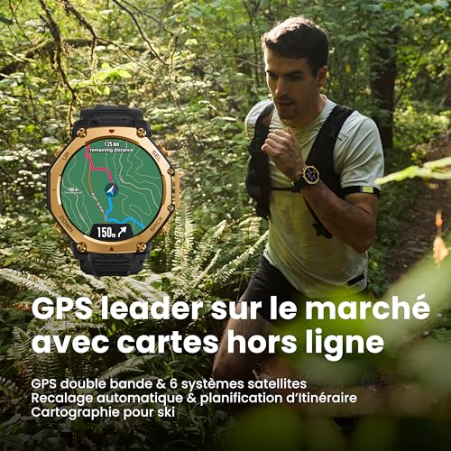 Amazfit T Rex 3 Pro GPS Boitier doré de 48 mm et bracelet Neuf - vue 6