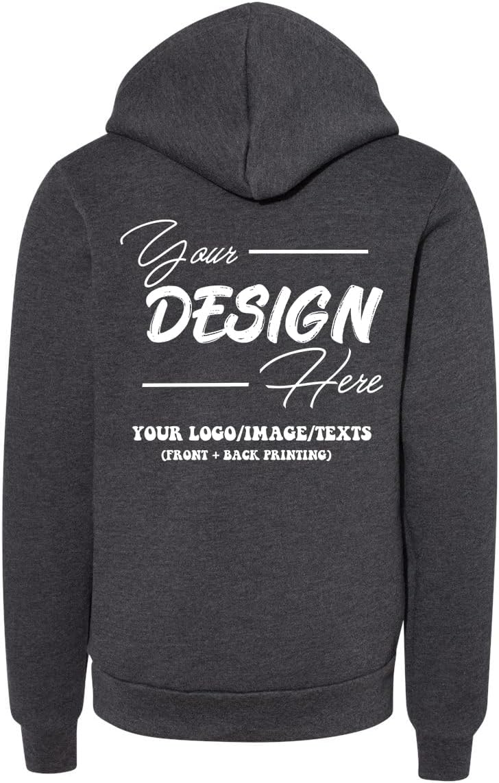 INK STITCH Unisex Kids Youth 3719Y Bella Canvas Custom Printing Logo Texts Sponge Fleece Hoodie Sweatshirts