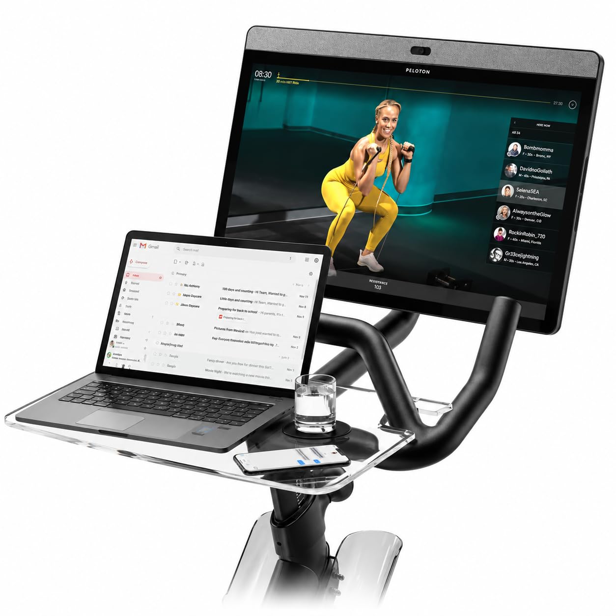 Amazon.com: SELINA Peloton Accessories Laptop Desk Tray for Bike+