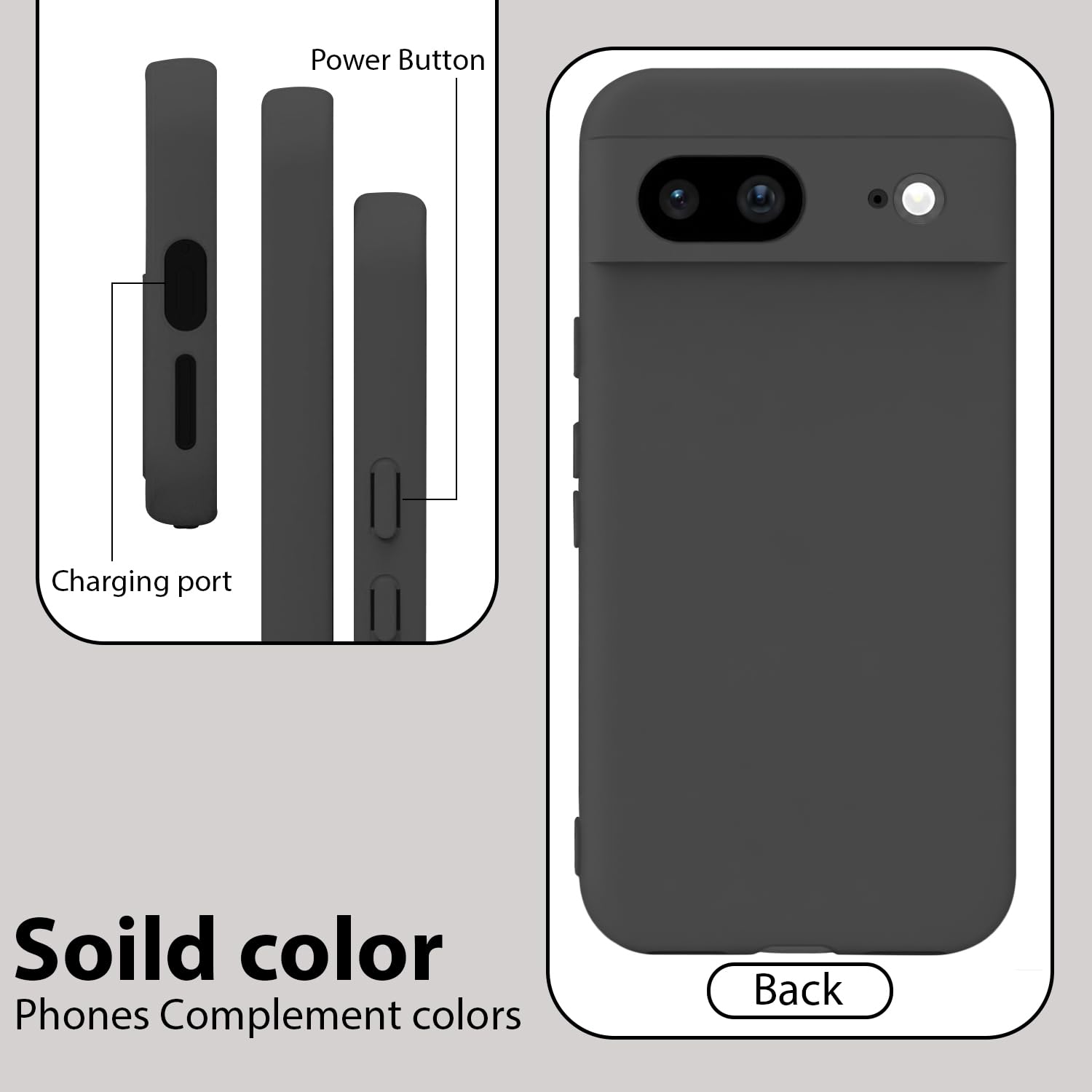 Pixel 8 Silicone Case - Shockproof & Soft Touch -6
