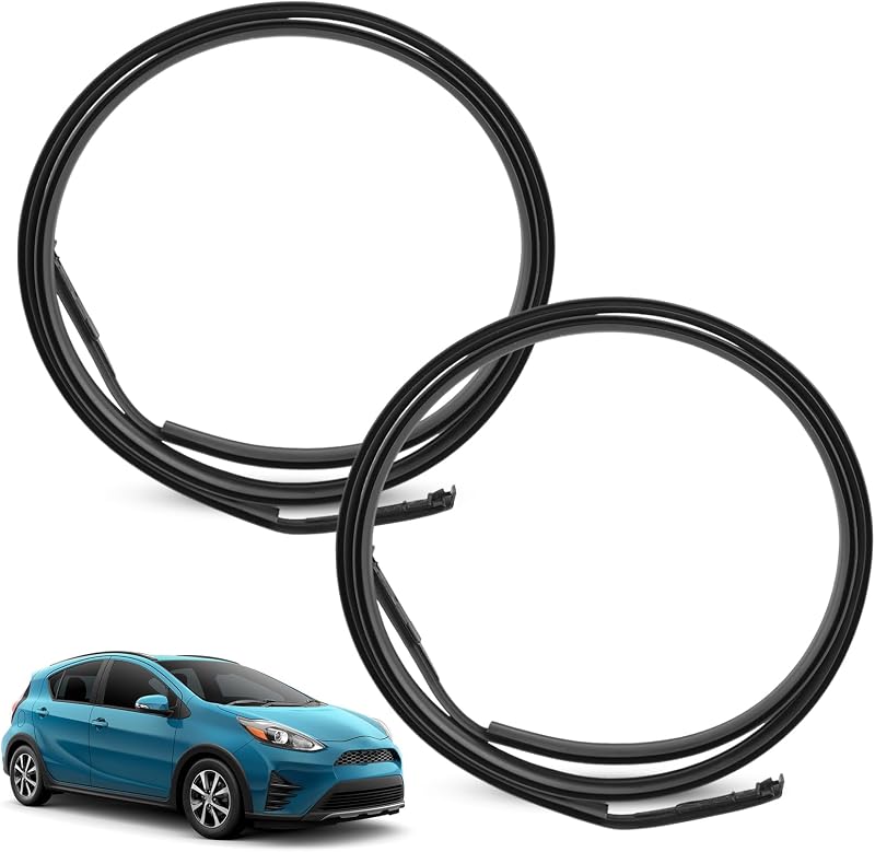 Moldura de vedação do teto JDMEXEV para Toyota Prius C 2012–2019 – Par