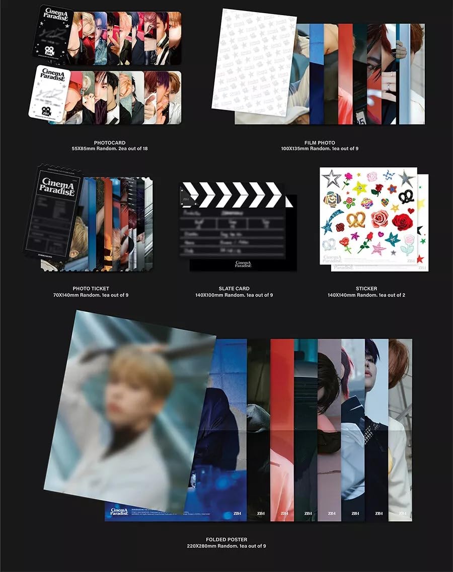 Digipack) ZEROBASEONE CINEMA PARADISE The 4th Mini Album (Digipack 9 VerSet. + Gift Card) K-POP SEALED