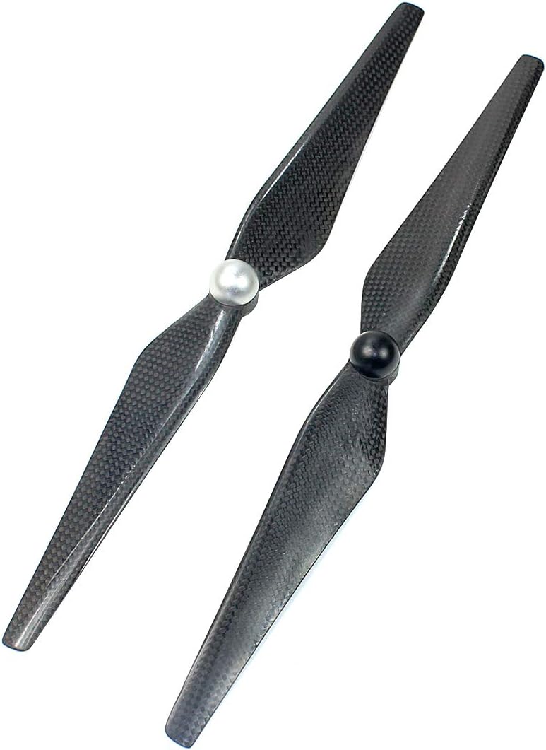 QWinOut 12x4.2 1242 Self-Locking CW/CCW Carbon Fiber Propellers Prop for DIY Drone Compatible for DJI E600 MultiRotor RC Quadcopter (3 Pair)