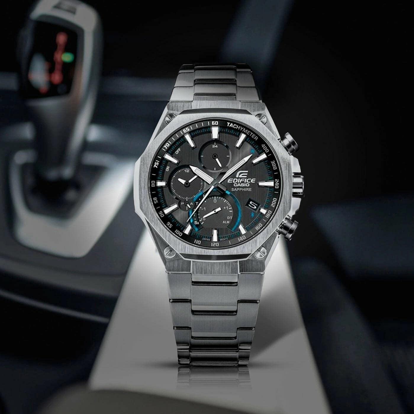 Casio Edifice Watch EQB-1100D-1AER, srebro, bransoletka