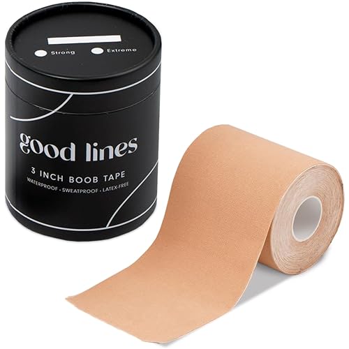 Good Lines Boob Tape, Strong Boob Tape for Women, Boob Lift Tape, Waterproof Fashion Tape, Breast Lift Tape