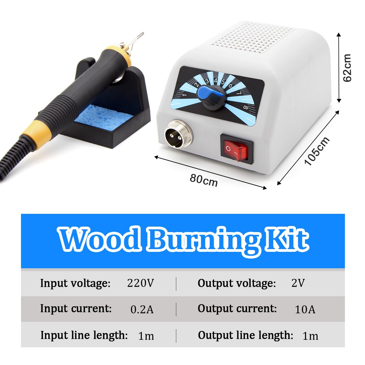 Macchina per Pirografia, 60W Pirografo per Legno Professionale con 30pcs Teste di Penna, Temperatura Regolabile 100-800 ℃ Pirografia Legna per Legno, Zucca, Bambù - Certificata CE