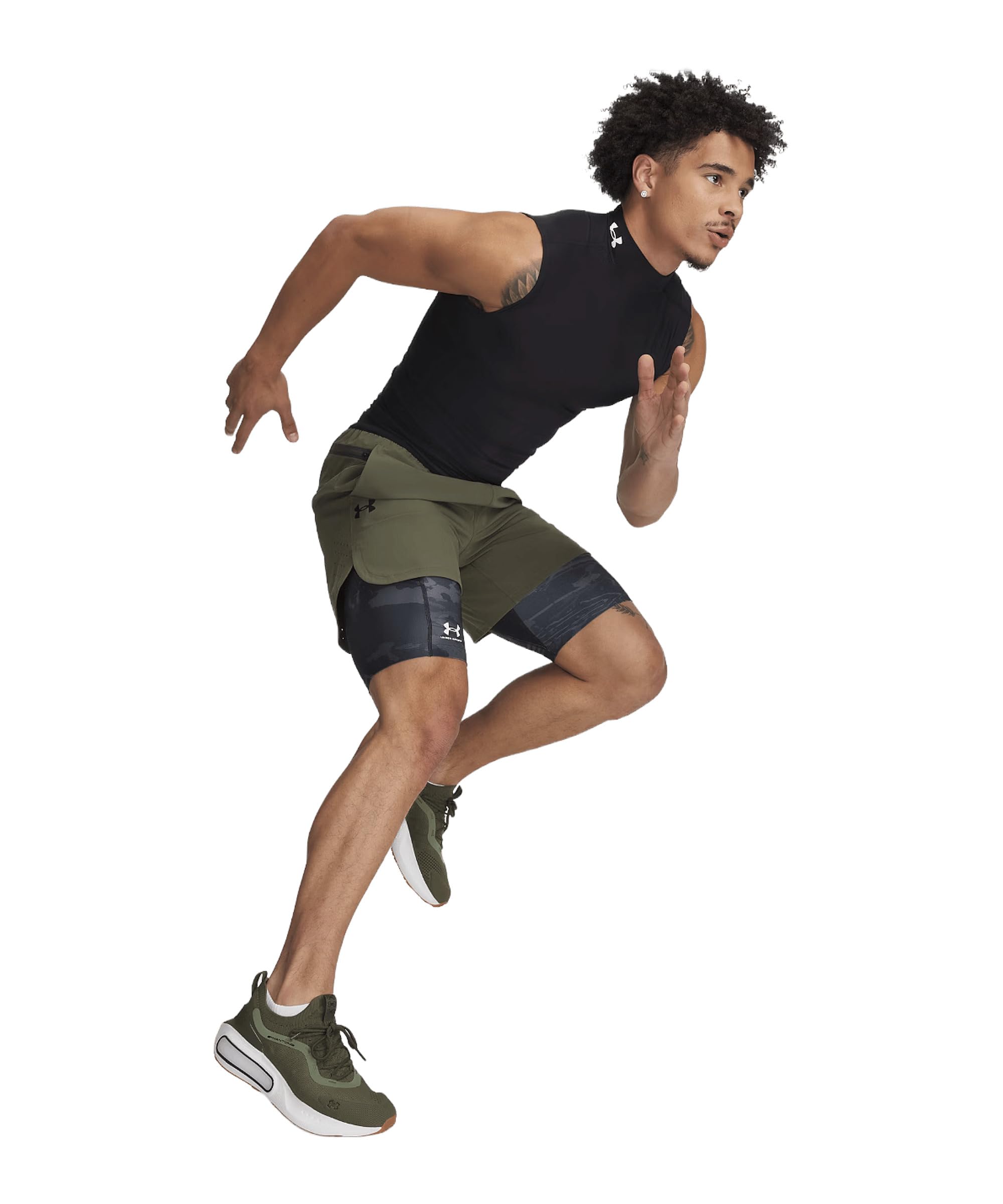 Under Armour Heatgear Armour Printed Short Leggings L
