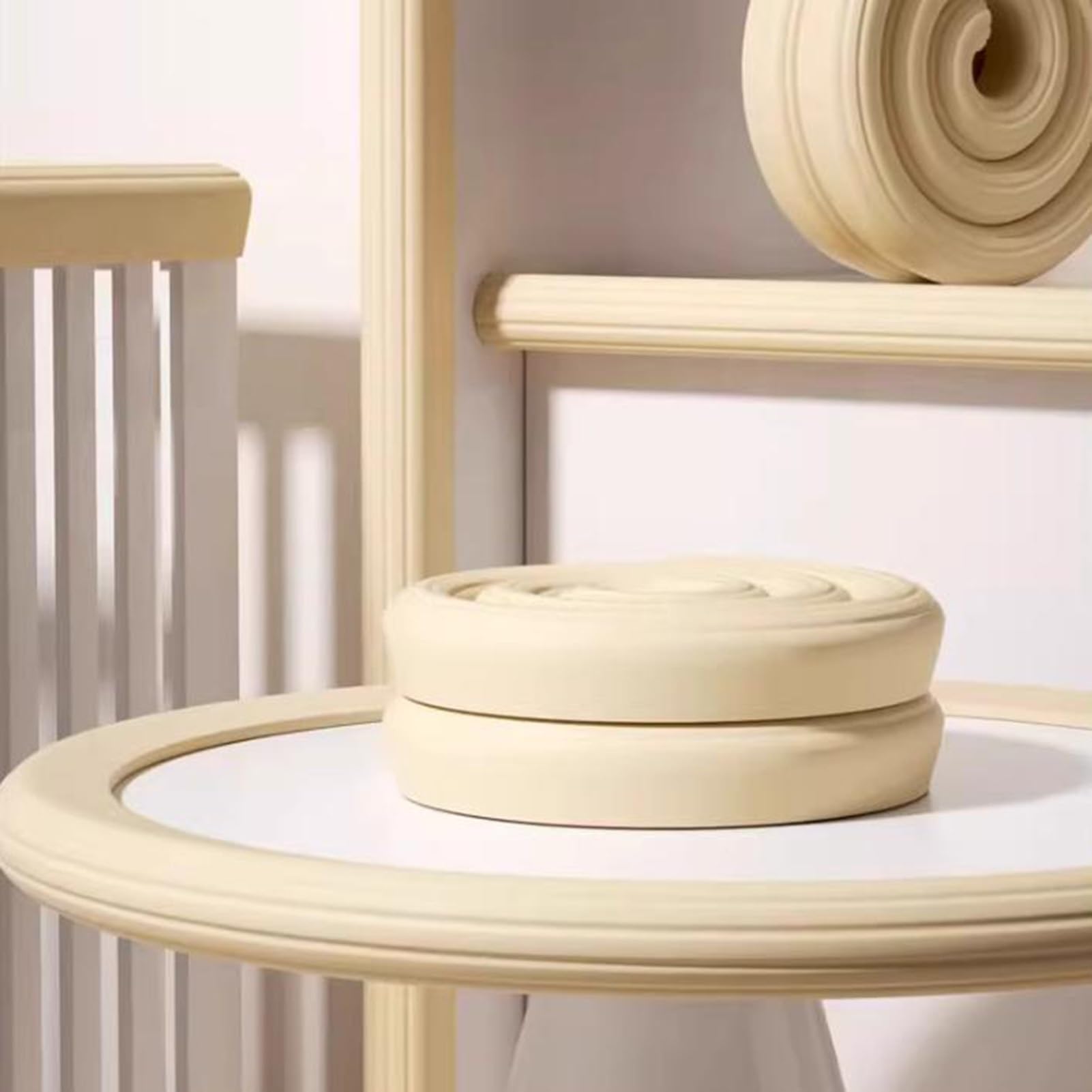 Protector de esquinas de borde de espuma, tiras autoadhesivas anticolisión para seguridad de muebles y escritorios