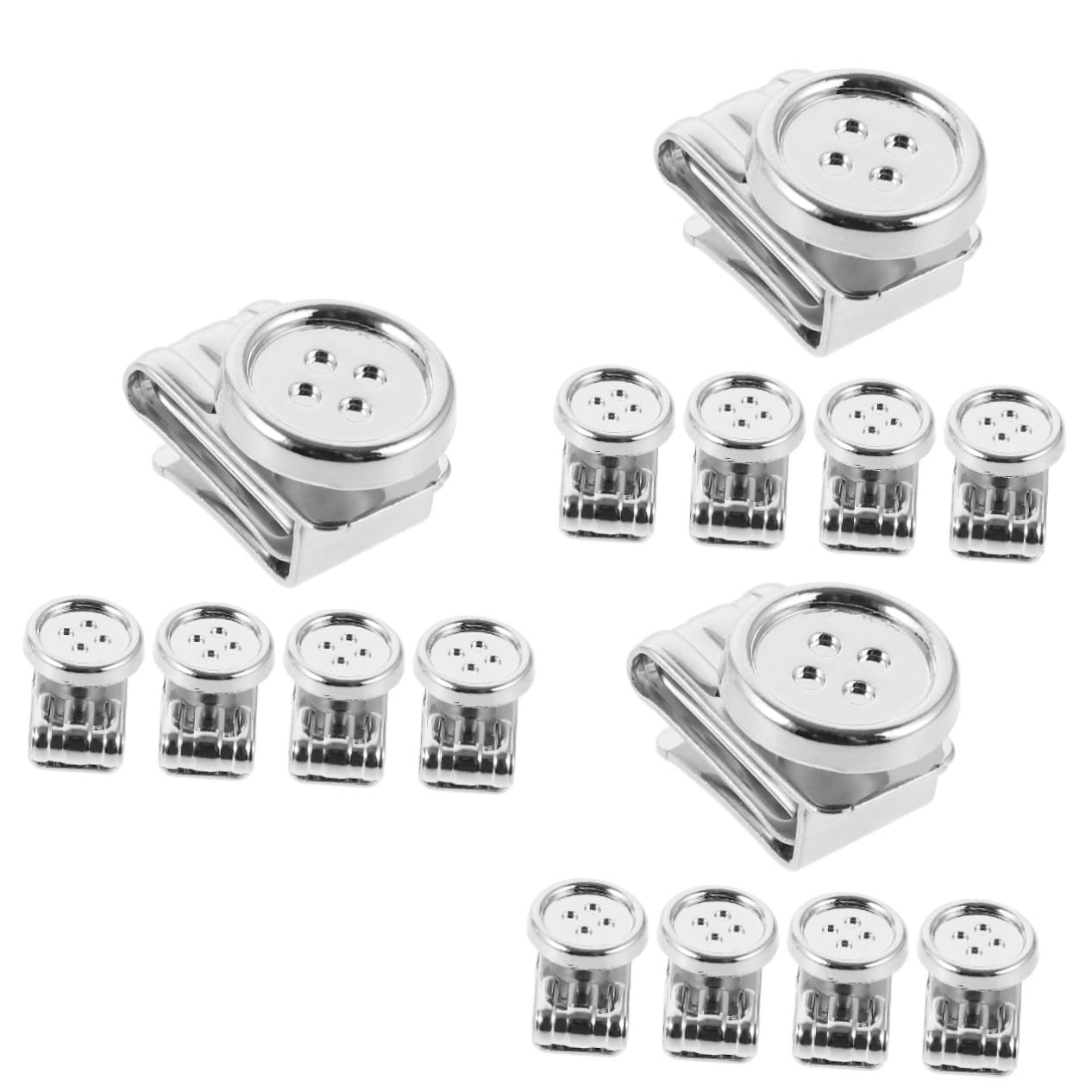 Boutons de bretelles no sew DOITOOL : 3 ensembles de clips pratiques