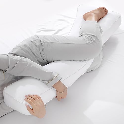Miniatura 4 de HOMBYS Almohada de rodilla para dormir de lado con almohada de abrazo, dolor de cadera, almohadas de piernas para dormir, almohada corporal