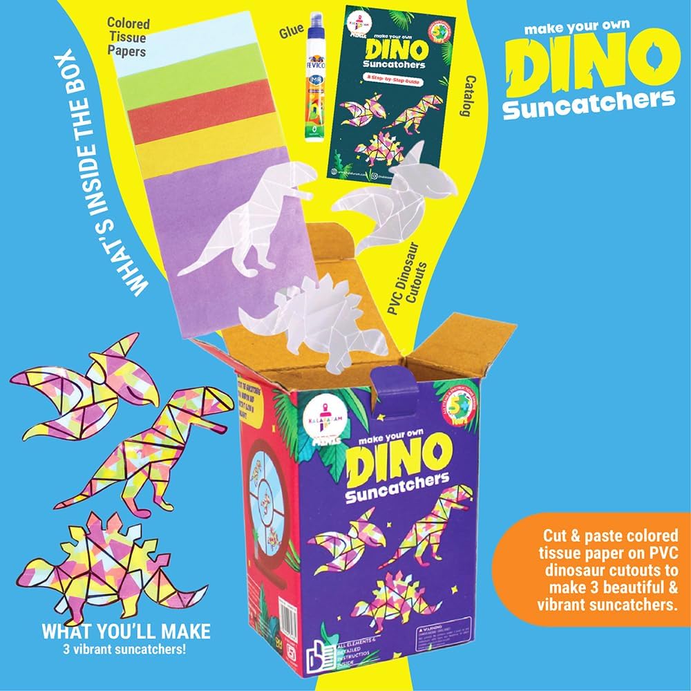 Kalakaram 4-In-1 Mini'S Buzzy Collection Kits Diy Painting & Coloring Kit|Art And Craft Kit|Educational Fun Activities Birthday Gift Kit For Girls,Boys,Teens,Kids Ages 5,6,7,8 Year Olds,Multicolor - Image 2 thumbnail