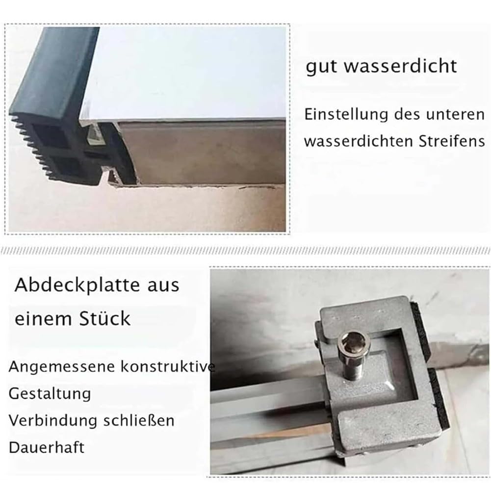 Générique Barrière Anti-Inondation Aluminium Batardeau Anti Inondation Batardeau Portable Réutilisable Barriere Anti Inondation pour Les Entrées de Portails de Garages et de Passages