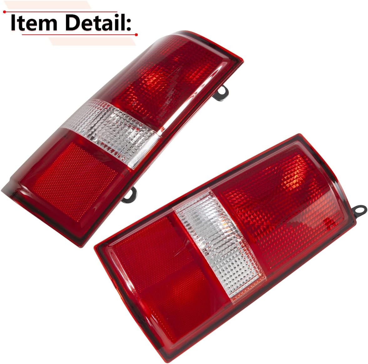 RLB-HILON 1Pair Rear Tail Light Assembly Compatible with Chevy Express 1500 2003 to 2014, for Chevrolet Express 2500 3500 2003 to 2023, for GMC Savana 03 to 23 Year