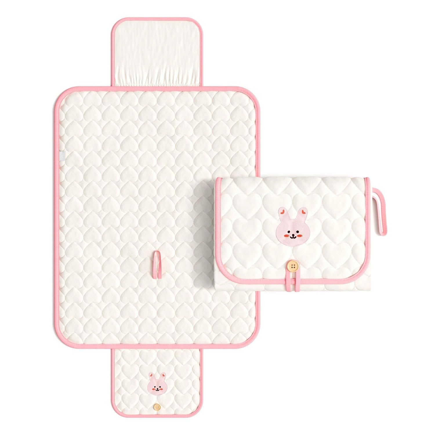 ShebSheb Baby Portable Diaper Changing Mat for Travel Waterproof Compact Baby Changing Pad