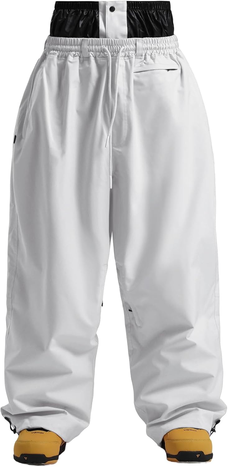 GSOU SNOW Womens Mens Snow Pants Baggy Snowboard Ski Pants Wateproof Warm