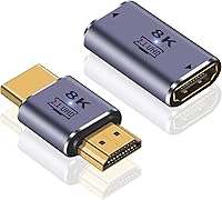 Vista 13 de Duttek Paquete de 4 Adaptadores HDMI 2.1 en Ángulo Recto, Adaptador HDMI de 90 Grados [48Gbps, 8K@60Hz] Ángulo Hacia Arriba y Hacia Abajo, Ángulo