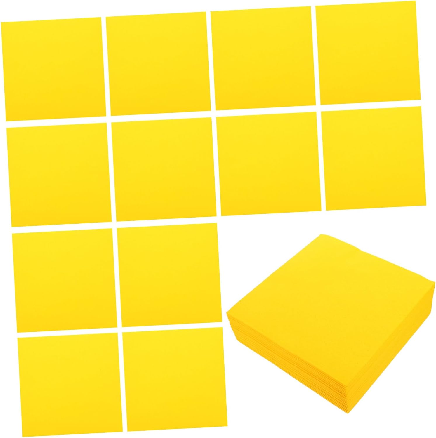 50pcs Disposable Party Napkins Elegant Dust Table Decor Napkins for Weddings Events and Home Use Soft Absorbent and Chic Design Yellow